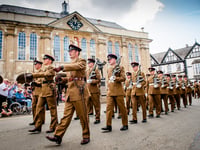 Parade for the Royal Engineers regiment