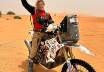 Girl on a Bike battles desert sun to finish in toughest ever rally