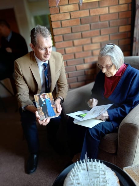 David Davies meets Monmouth centurion `