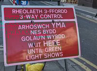 Temporary speed limit on Lower Raglan Road, Llandenny