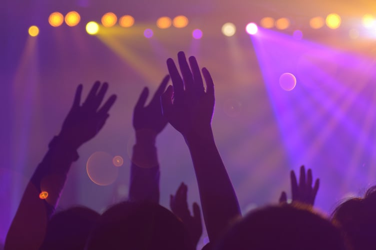 Music festival stock image
