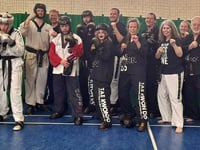 Local tae kwon do clubs get blood pumping in charity fundraiser