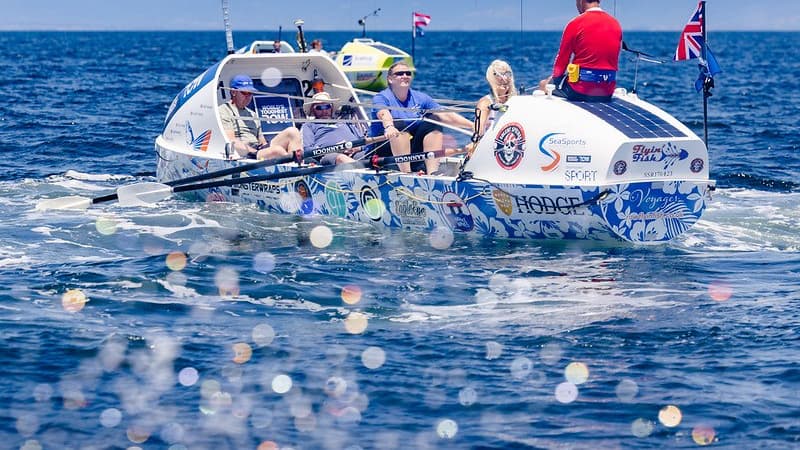 Monmouthshire ocean rower Elaine Theaker celebrates 60th with whale ...
