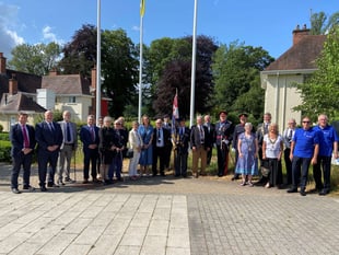 Armed forces flag-raising ceremony criticised by no-show councillor