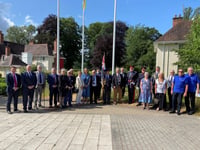 The flag is raised for Armed Forces week