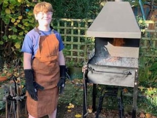 Meet the 12-year-old blacksmith from John Kyrle High School