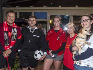 Walkers take on football-themed Moonlight Walk for Great Oaks Hospice