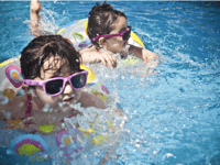 Monmouthshire children have a splashing time at Swimming Festival