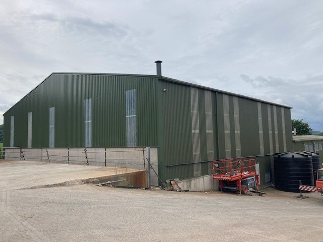 The bio-mass boiler will be installed in this barn which housed the previous heating system