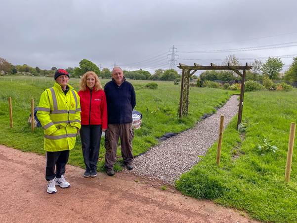 Meriel Gough, Lovell Community Development Co-ordinator, visits The Cornfield Project