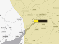 Met Office issues yellow thunderstorm warning for tomorrow