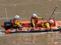 Lucky save for upturned Kayaker in Channel