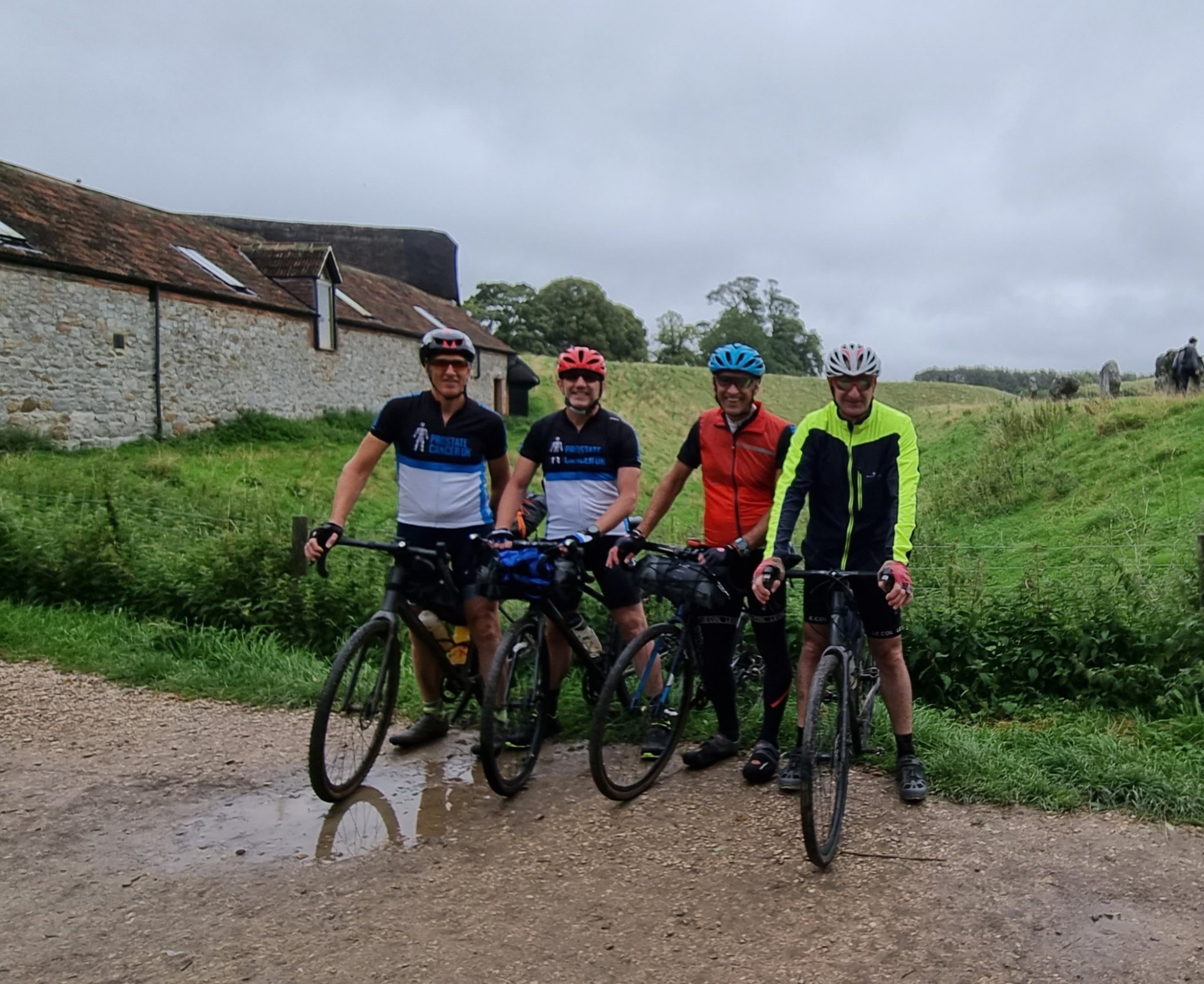 Quartet hit the gravel track for charity