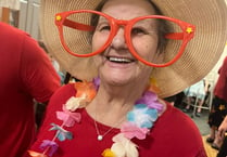 Hawaiian themed party at care home