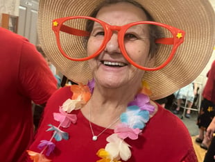 Hawaiian themed party at care home