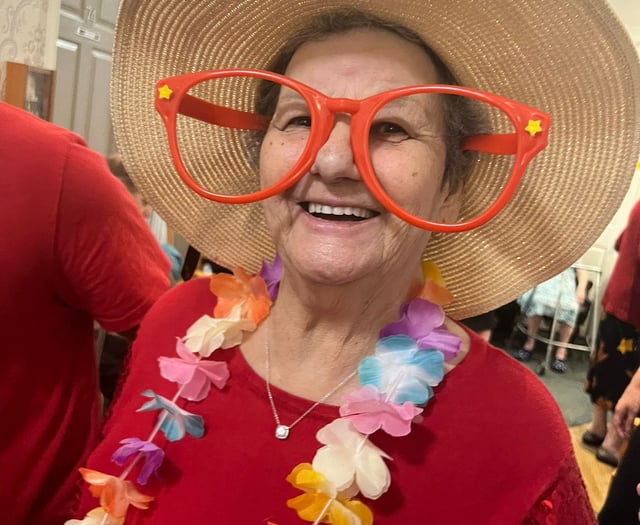 Hawaiian themed party at care home