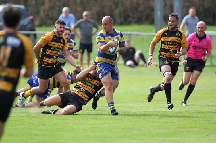 Jordan Howells breaks for Monmouth in a recent home match