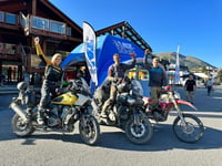 Vanessa Ruck makes history in 40-hour motorcycle 'adventour'