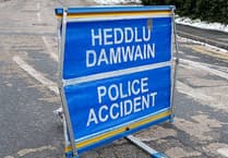 Road closed after collision between Llandogo and Tintern