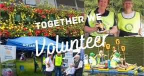 Rotary street collection for disasters