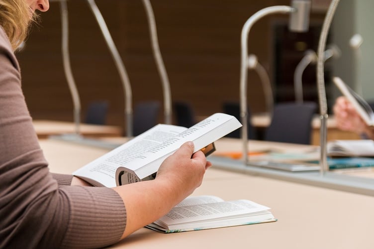 Student Studying stock