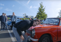 Richard Hammond hosts car park tour highlighting diverse vehicles at DriveTribe event
