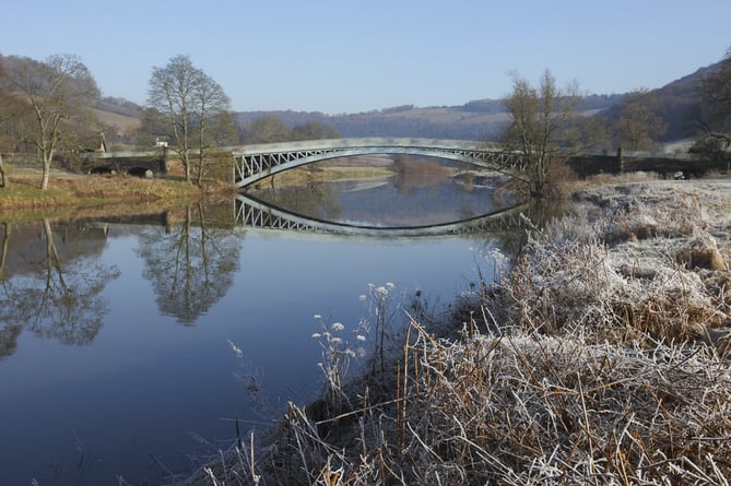 Bigsweir Bridge on a frosty morning