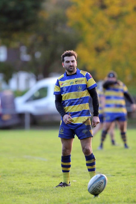 Matt Tabb scored a try for Monmouth RFC