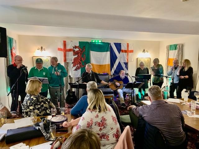 Celtic Collectors play to a packed pub