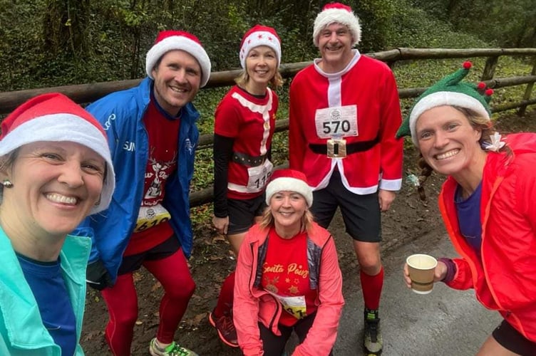 Spirit runners enjoyed the festive pit stop