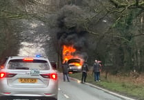 Land Rover was '100 per cent damaged' in car fire near Speech House
