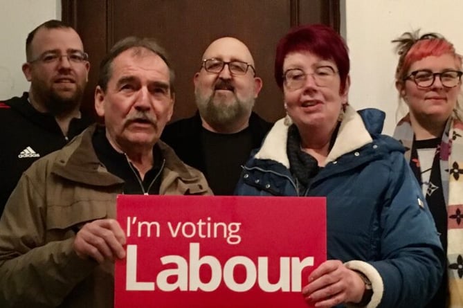 Di Martin (second from right) was the Labour Party candidate for the Forest of Dean in 2019