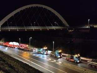 VIDEO: Giant road convoy drives through Monmouthshire