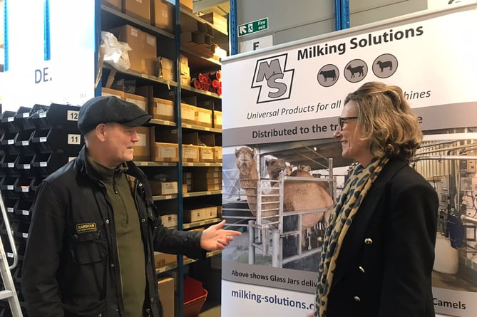 Kevin Graham and Catherine Fookes at Milking Solutions
