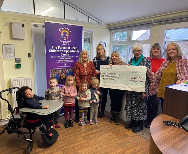 WI ladies get crafty to raise £1,000+ for Coleford children's centre