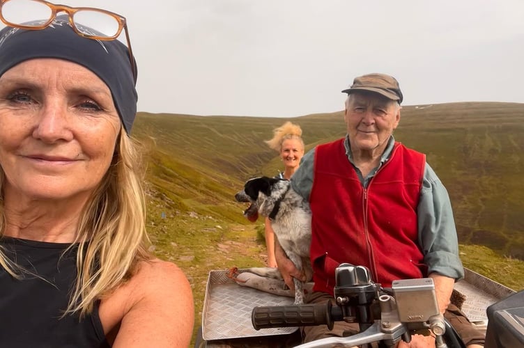 People on a mountain