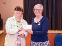 Floral society hand over cheque to Ty Hafan