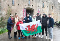 Dan starts suicide prevention awareness walk from Caldicot Castle