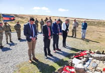 Honouring fallen Welsh soldiers on Falklands island