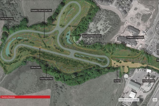 Plans for a velo park at Lllanfoist are a step closer to fruition 