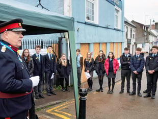 Intrepid students join others for sleep out on Monnow Bridge