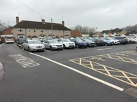 Parking deadlock for community hall users in Usk.