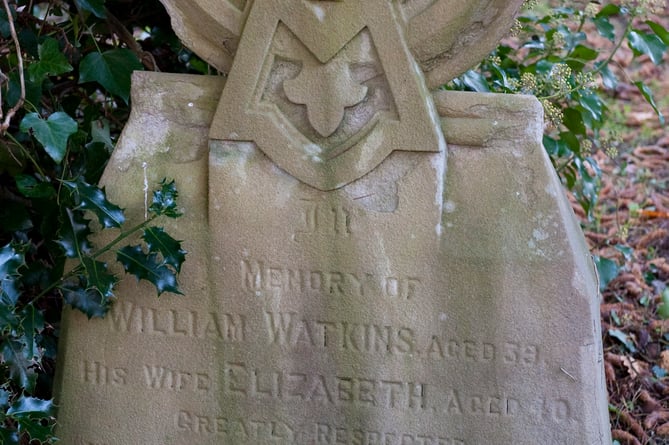 Gravestone of the Watkins family 