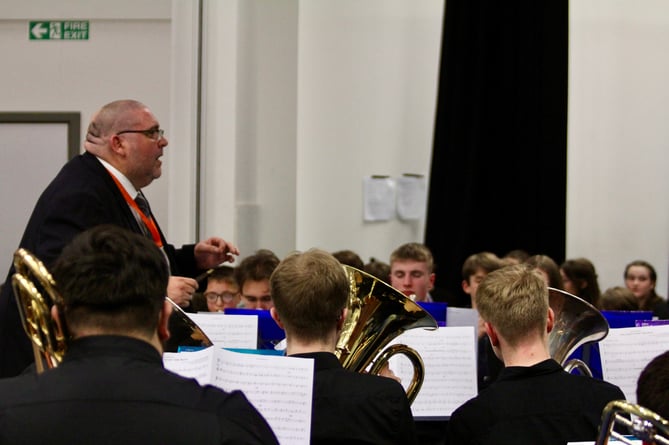 The Gwent Youth Brass Band got feet tapping with You Can't Stop The Beat