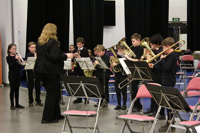 These youngsters had plenty of puff in their brass performance