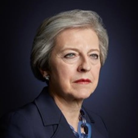 Ex-PM Theresa May is appearing at the Hay Festival