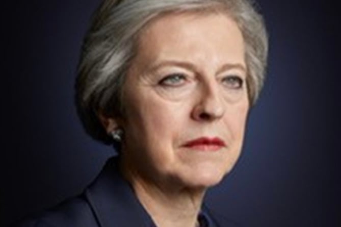 Ex-PM Theresa May is appearing at the Hay Festival