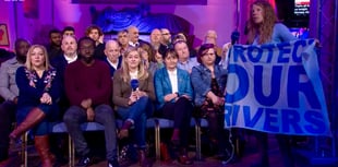 Video: Abergavenny Newsnight sees river pollution 'polite' protest