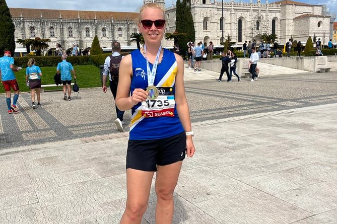 Spirit of Monmouth's Marina Wright ran the Lisbon Half Marathon 