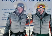 Fire and Ice in South Pole trek for Wye rower George